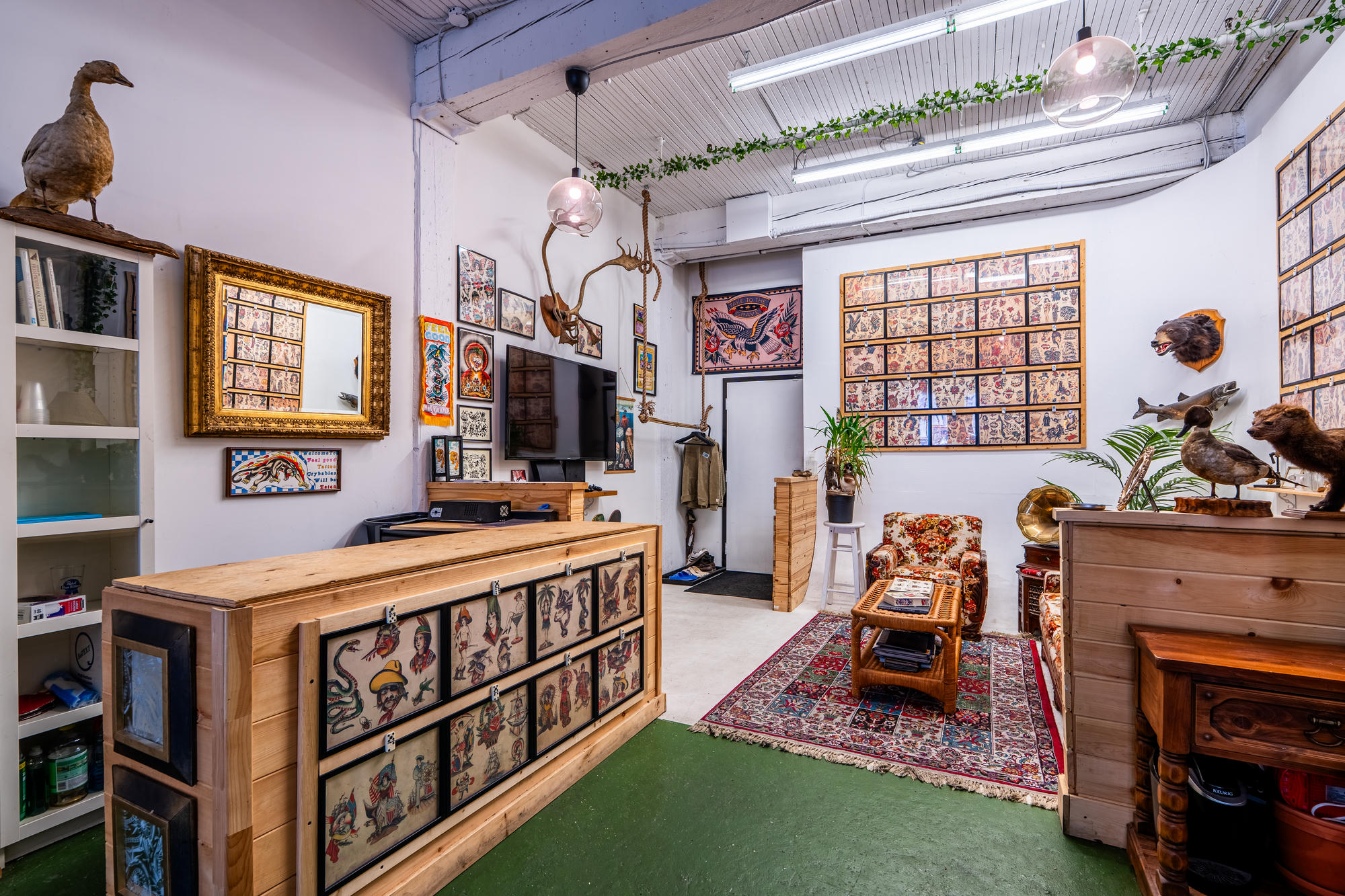 Fauteuil et espace de tatouage de Feel Good Tattoo